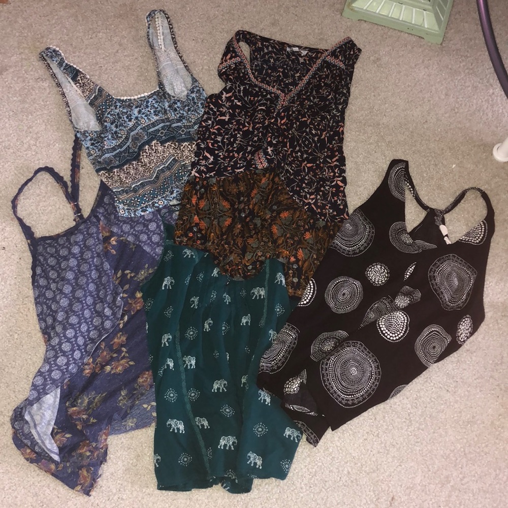Boho tank top bundle 🐘🍃